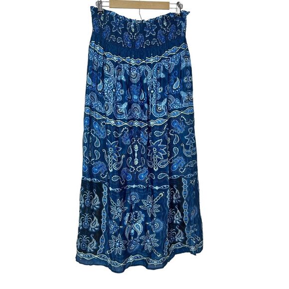 FARM Rio Blue Patterned Maxi Skirt - Picture 4 of 16